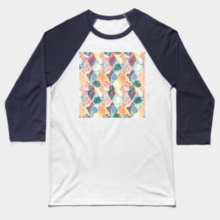 Rainbow Tropical Diamonds Baseball T-Shirt